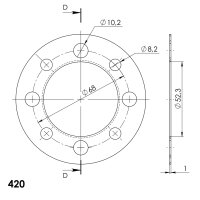 Supersprox Edge-Disc 420 - 30Z (rot) ACD-801:30-RED|ID...