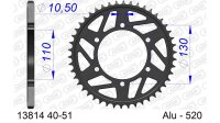 DC AFAM Alu-Kettenrad 520 - 50Z (Gun Metal) 13814-50 | ID...