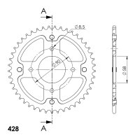 Supersprox Stealth-Kettenrad 428 - 45Z (gold)...