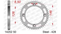 DC AFAM Stahl-Kettenrad 428 - 50Z (Silber) 14202-50| ID...