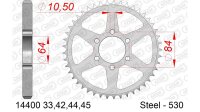 DC AFAM Stahl-Kettenrad 530 - 42Z (Silber) 14400-42| ID 64 LK 84 6-Loch