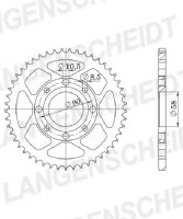 Supersprox Stahl-Kettenrad 428 - 38Z (schwarz) RFE-269:38-BLK|ID 58,0 LK 90,0 4-Loch/4-Loch