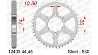 DC AFAM Stahl-Kettenrad 530 - 44Z (Silber) 12403-44| ID...