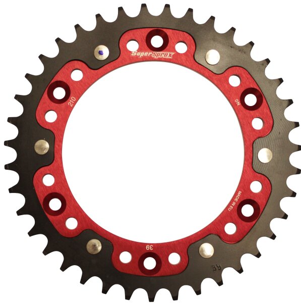 Supersprox Stealth-Kettenrad 520 - 39Z (rot) RST-210:39-RED|ID 125,0 LK 153,0 6-Loch