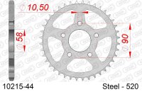 Supersprox Stahl-Kettenrad 520 - 44Z (schwarz)...