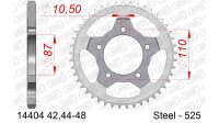 DC AFAM Stahl-Kettenrad 525 - 47Z (Silber) 14404-47| ID 87 LK 110 5-Loch