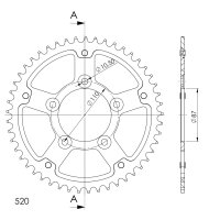 Supersprox Stealth-Kettenrad 520 - 49Z (gold) RST-823:49-GLD|ID 87,0 LK 110,0 5-Loch
