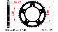 DC AFAM Stahl-Kettenrad 525 - 47Z (Schwarz) 14604-47| ID...