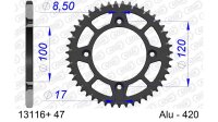 DC AFAM Alu-Kettenrad 420 - 47Z (Gun Metal) 13116+47 | ID...