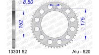 DC AFAM Alu-Kettenrad 520 - 52Z (Silber) 13301-52 | ID...