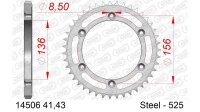 DC AFAM Stahl-Kettenrad 525 - 41Z (Silber) 14506-41| ID...