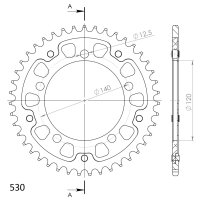 Supersprox Stealth-Kettenrad 530 - 42Z (blau)...