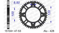 DC AFAM Alu-Kettenrad 428 - 48Z (Gun Metal) 15104+48 | ID...