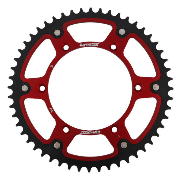 Supersprox Stealth-Kettenrad 520 - 52Z (rot) RST-1512:52-RED|ID 136,0 LK 156,0 6-Loch