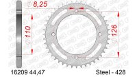 DC AFAM Stahl-Kettenrad 428 - 47Z (Silber) 16209-47| ID...