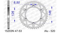 DC AFAM Alu-Kettenrad 520 - 48Z (Silber) 15203N-48 | ID...