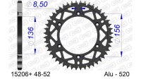 DC AFAM Alu-Kettenrad 520 - 52Z (Gun Metal) 15206+52 | ID...