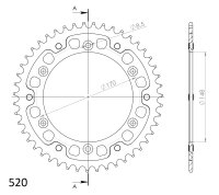 Supersprox Stealth-Kettenrad 520 - 47Z (gold)...