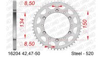 DC AFAM Stahl-Kettenrad 520 - 42Z (Silber) 16204-42| ID...