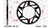 DC AFAM MX Stahl-Kettenrad 520 - 49Z (Schwarz) 16206K-49|...