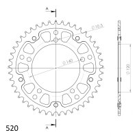 Supersprox Stealth-Kettenrad 520 - 55Z (gold)...