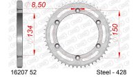 DC AFAM Stahl-Kettenrad 428 - 52Z (Silber) 16207-52| ID...