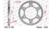 DC AFAM Stahl-Kettenrad 428 - 56Z (Silber) 16212-56| ID...