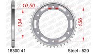 DC AFAM Stahl-Kettenrad 520 - 41Z (Silber) 16300-41| ID 134 LK 156 6-Loch