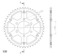 Supersprox Stealth-Kettenrad 530 - 47Z (gold)...