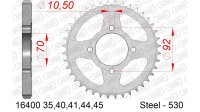 DC AFAM Stahl-Kettenrad 530 - 44Z (Silber) 16400-44| ID...