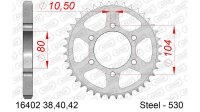 DC AFAM Stahl-Kettenrad 530 - 38Z (Silber) 16402-38| ID...