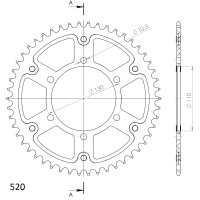 Supersprox Stealth-Kettenrad 520 - 50Z (gold)...