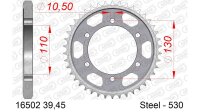 DC AFAM Stahl-Kettenrad 530 - 39Z (Silber) 16502-39| ID...