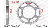 DC AFAM Stahl-Kettenrad 530 - 38Z (Silber) 16603-38| ID...