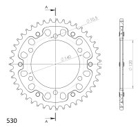 Supersprox Stealth-Kettenrad 530 - 43Z (gold)...