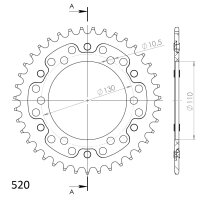 Supersprox Stealth-Kettenrad 520 - 39Z (gold)...