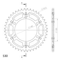 Supersprox Stealth-Kettenrad 530 - 44Z (rot)...