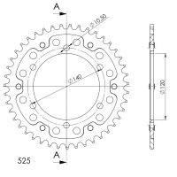 Supersprox Stealth-Kettenrad 525 - 43Z (gold)...