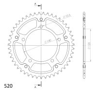 Supersprox Stealth-Kettenrad 520 - 47Z (gold)...