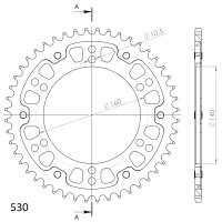 Supersprox Stealth-Kettenrad 530 - 48Z (blau)...