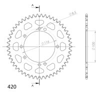 Supersprox Alu-Kettenrad 420 - 50Z (gold)...