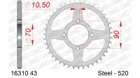 DC AFAM Stahl-Kettenrad 520 - 43Z (Silber) 16310-43| ID...