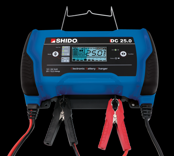 Shido Batterieladegerät DC 25.0 EU 9-stufig, 12V/24V 25A STD/AGM/Gel/Lithium