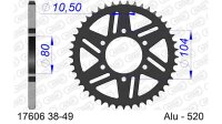 DC AFAM Alu-Kettenrad 520 - 38Z (Gun Metal) 17606-38 | ID...