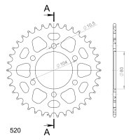 Supersprox Alu-Kettenrad 520 - 38Z (gold)...