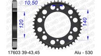 DC AFAM Alu-Kettenrad 530 - 43Z (Gun Metal) 17603-43 | ID 120 LK 140 6-Loch