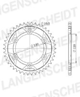 Supersprox Alu-Kettenrad 520 - 48Z (hart eloxiert) ID...