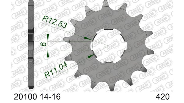 DC AFAM Ritzel 420 - 15Z 20100-15