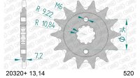 DC AFAM Ritzel 520 - 14Z 20320+14 | mit Schlammrille