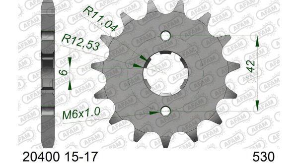 DC AFAM Ritzel 530 - 15Z 20400-15